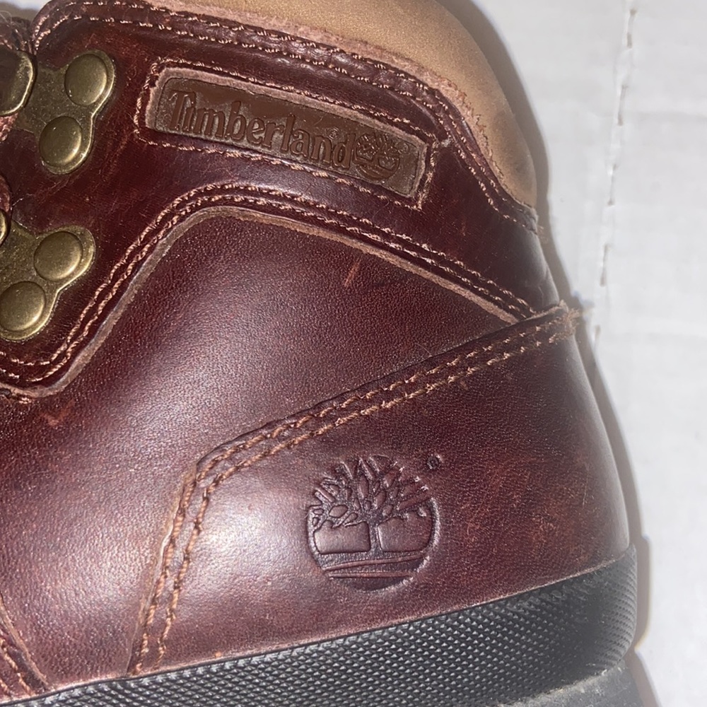 Brown leather Timberland hiking boots 🥾 size 7M - Picture 7 of 12